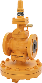 Pressure reducing valve for steam