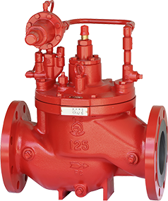 Primary pressure control valve for fire extinguishing equipment